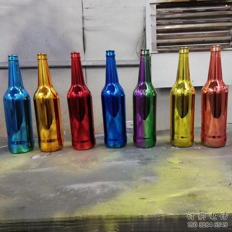 啤酒瓶雕塑供求，村標(biāo)概念，玻璃鋼啤酒瓶雕塑制作承接