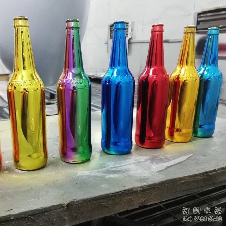 啤酒瓶雕塑觀賞型，廣場系列，玻璃鋼啤酒瓶雕塑優(yōu)選