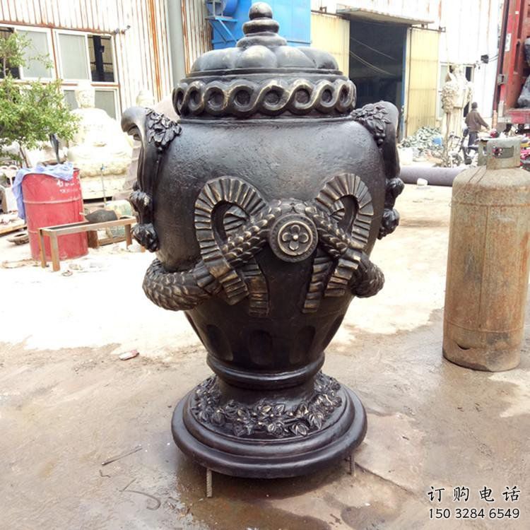 花瓶雕塑訂做，鑄銅雕塑，銅花瓶雕塑生產(chǎn)廠家