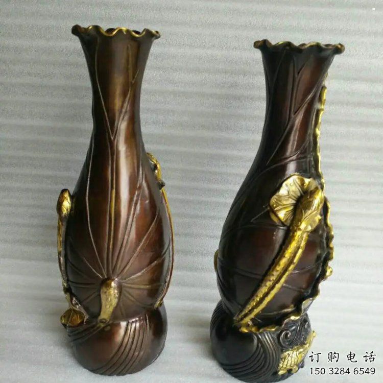 花瓶雕塑供求，美陳雕塑，戶外銅花瓶雕塑制造廠家