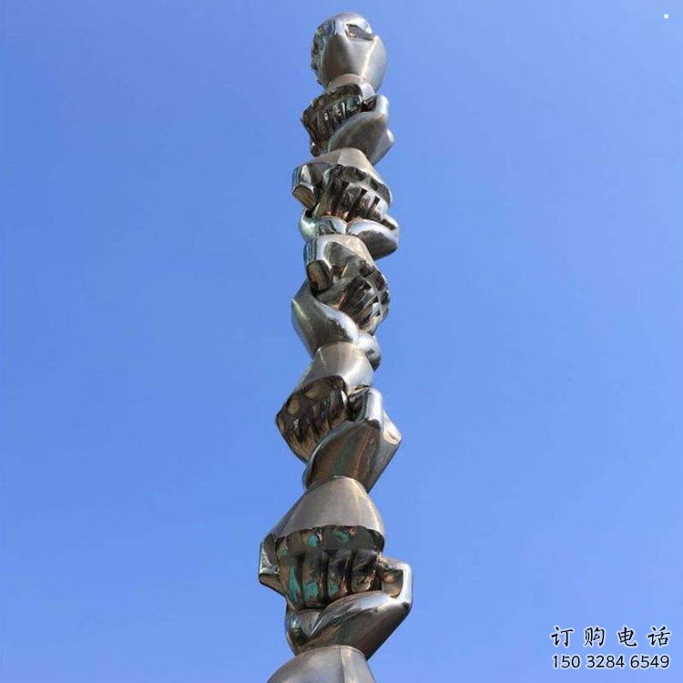 拳頭雕塑專供，露天雕塑，不銹鋼拳頭雕塑廠家選用