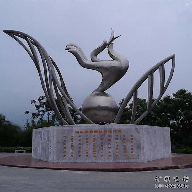 手拈花雕塑精選，戶外雕塑，不銹鋼手拈花雕塑優(yōu)價