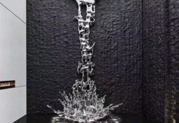 浪花雕塑優(yōu)價(jià)，鋼管組合，鏡面浪花雕塑異型