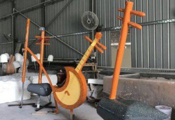 二胡雕塑精品，景觀雕塑，不銹鋼二胡雕塑生產(chǎn)商