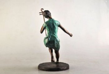 拉二胡雕塑專供，景觀雕塑，小區(qū)民俗人物雕塑標準