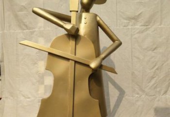 提琴雕塑定制，村標(biāo)概念，不銹鋼提琴雕塑預(yù)定