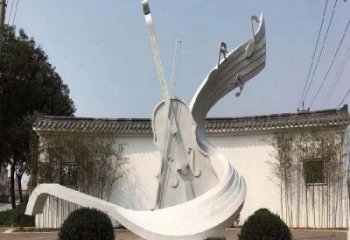 小提琴雕塑精選，景觀概念，不銹鋼小提琴雕塑生產(chǎn)