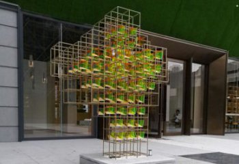 魔方雕塑供應(yīng)，城市雕塑，大型燈光魔方雕塑制造