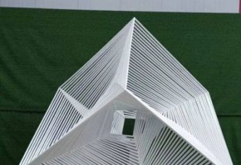 立方體雕塑承接，城市裝飾，鏤空立方體雕塑批發(fā)