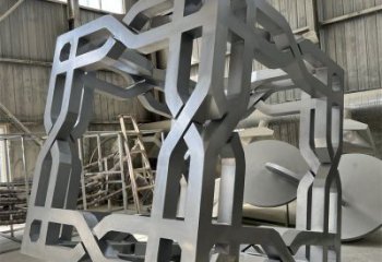 立方體雕塑供應，美陳雕塑，鏤空立方體雕塑定制廠家