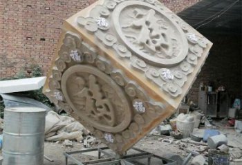 魔方雕塑訂做，多彩藝術(shù)，戶外字體魔方雕塑制造