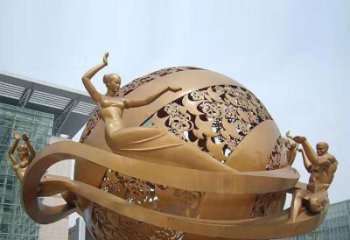 鏤空球雕塑供給，景觀雕塑，烤漆鏤空球雕塑選定