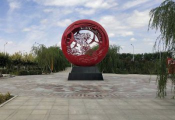 空心球雕塑廠，透雕系列，鏤空空心球雕塑提供