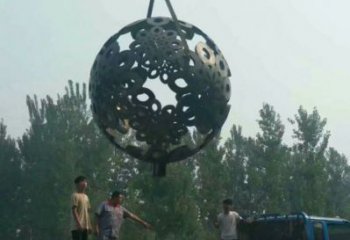 球體雕塑廠家優(yōu)選，陸地擺件，不銹鋼球體雕塑供應(yīng)