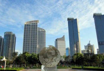 球形雕塑承接，景區(qū)案例，景觀鏤空球形雕塑定制廠家