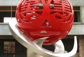 繡球雕塑承接，廣場(chǎng)系列，烤漆繡球雕塑標(biāo)準(zhǔn)