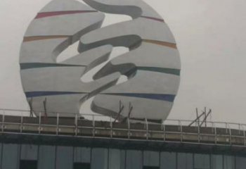 鏤空球雕塑精選，街道標(biāo)識(shí)，異形鏤空球雕塑指用