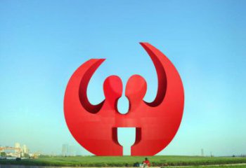鏤空球雕塑指用，小區(qū)擺件，異形鏤空球雕塑制作