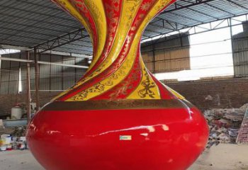 大型花瓶雕塑常用，戶外擺放，玻璃鋼花瓶雕塑專供