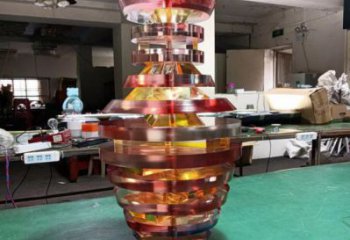 花瓶雕塑供求，白鋼構(gòu)件，異形花瓶雕塑觀賞型