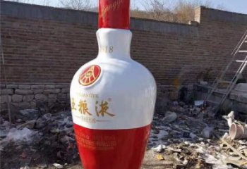 酒瓶雕塑定價，景觀概念，玻璃鋼酒瓶雕塑預定