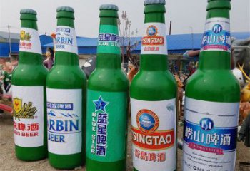 啤酒瓶雕塑供給，戶外雕塑，玻璃鋼啤酒瓶雕塑選用