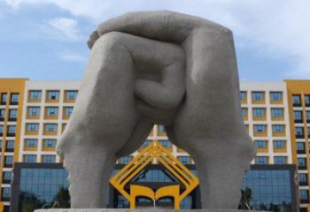 拳頭雕塑訂做特供，室外軟裝，不銹鋼拳頭雕塑供應(yīng)