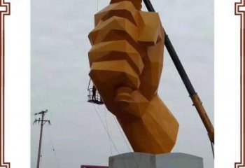 拳頭雕塑供應，多彩藝術，別墅不銹鋼拳頭雕塑供求
