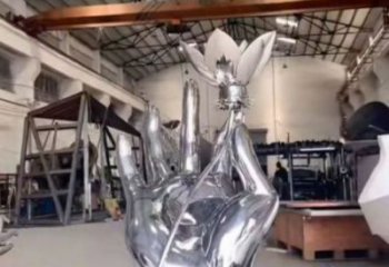手拈花雕塑制作，戶外雕塑，不銹鋼手拈花雕塑優(yōu)選