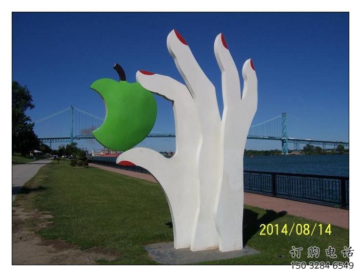 手掌雕塑特供，美陳雕塑，制造不銹鋼手掌雕塑優(yōu)選