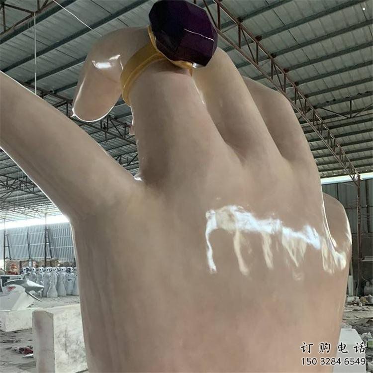 手指雕塑制作，市標雕塑，玻璃鋼手指雕塑廠家常用