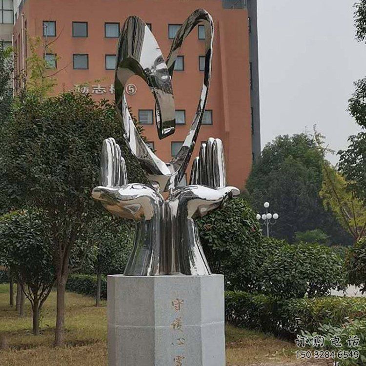 雙手雕塑選用，酒店擺件，不銹鋼雙手雕塑工廠精選