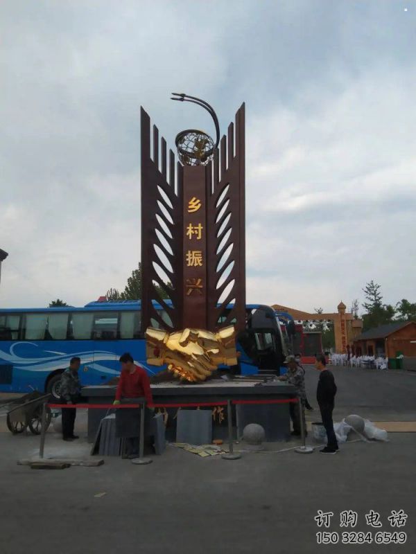 握手雕塑訂做，地標建筑，不銹鋼握手雕塑廠家提供