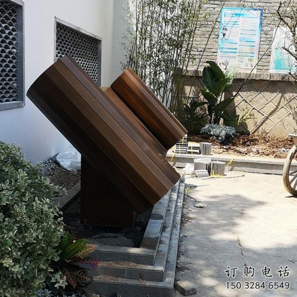 書簡(jiǎn)雕塑制造商，酒店擺件，不銹鋼書簡(jiǎn)雕塑定制