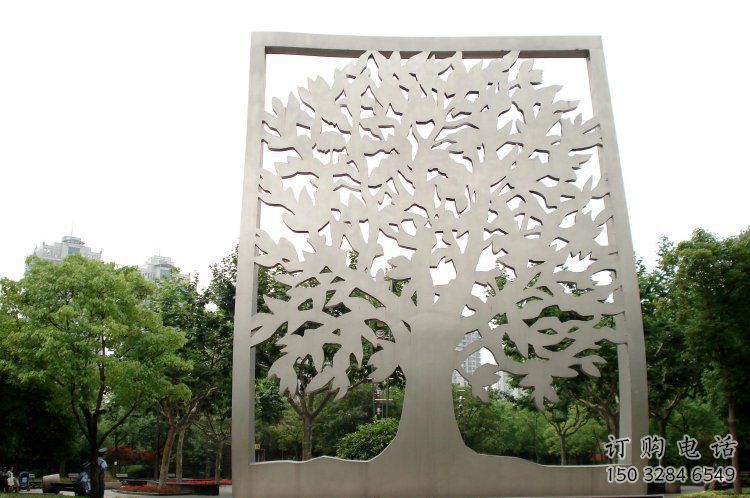 鏤空樹(shù)雕塑優(yōu)選，城市裝飾，鏤空剪紙樹(shù)雕塑廠