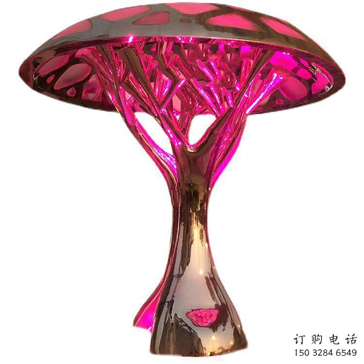 燈光樹雕塑通用，街頭雕塑，創(chuàng)意燈光蘑菇樹雕塑標(biāo)準(zhǔn)