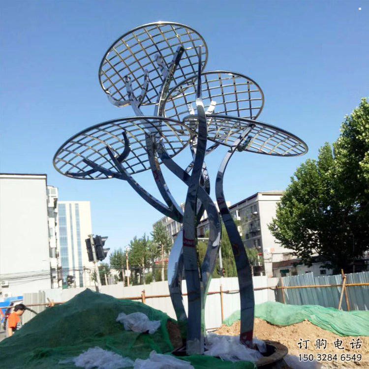 蘑菇樹雕塑精品，景觀概念，現(xiàn)代鏤空蘑菇樹雕塑通用