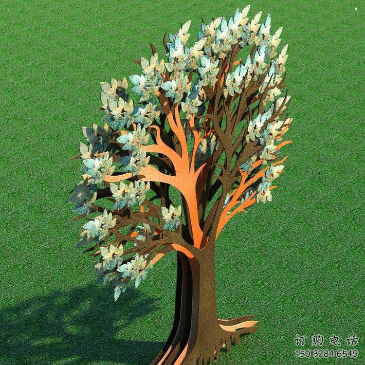 傘樹雕塑供給，景區(qū)雕塑，抽象鏤空傘樹雕塑優(yōu)選