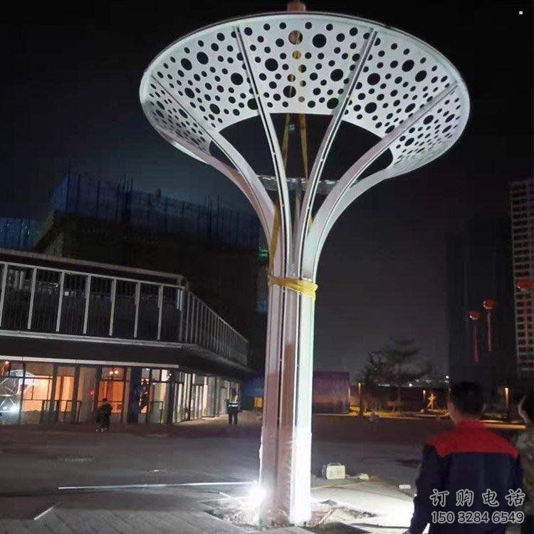 傘樹(shù)雕塑定價(jià)，景觀雕塑，園林鏤空傘樹(shù)雕塑廠家
