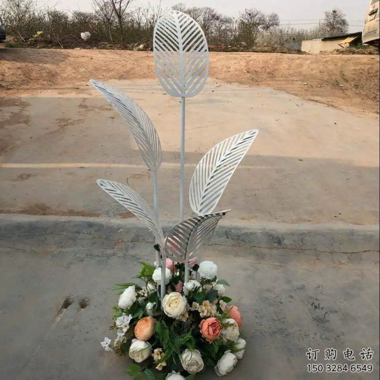 芭蕉葉雕塑供求，美陳雕塑，不銹鋼芭蕉葉雕塑制造