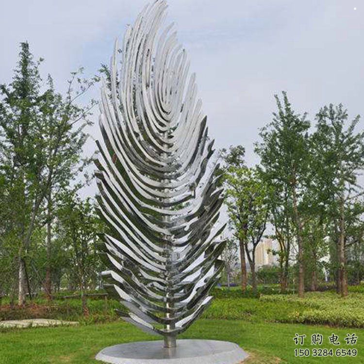樹葉雕塑標準，景觀雕塑，不銹鋼鏡面樹葉雕塑提供