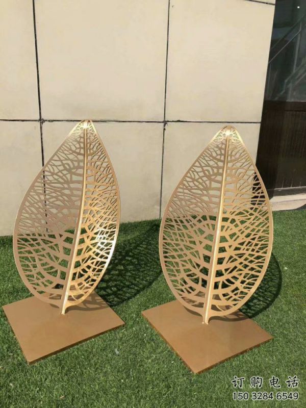 鏤空樹(shù)葉雕塑制造，小區(qū)雕塑，景觀鐵藝樹(shù)葉雕塑點(diǎn)擊