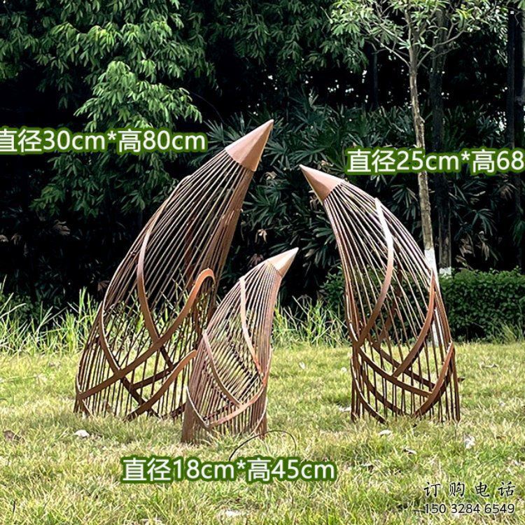鏤空竹筍雕塑批發(fā)，廣場系列，不銹鋼竹筍雕塑優(yōu)選