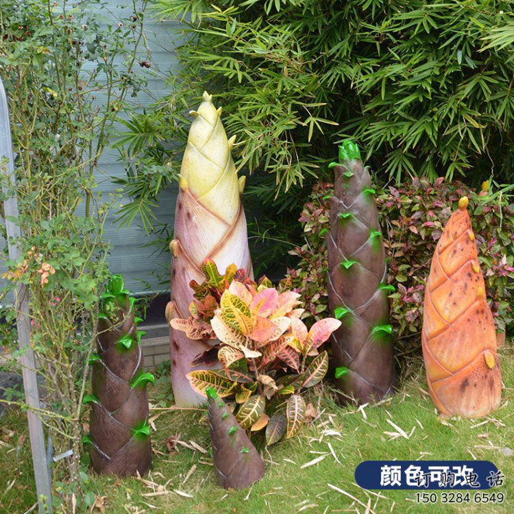 竹筍雕塑供需，小區(qū)雕塑，不銹鋼竹筍雕塑制造廠家