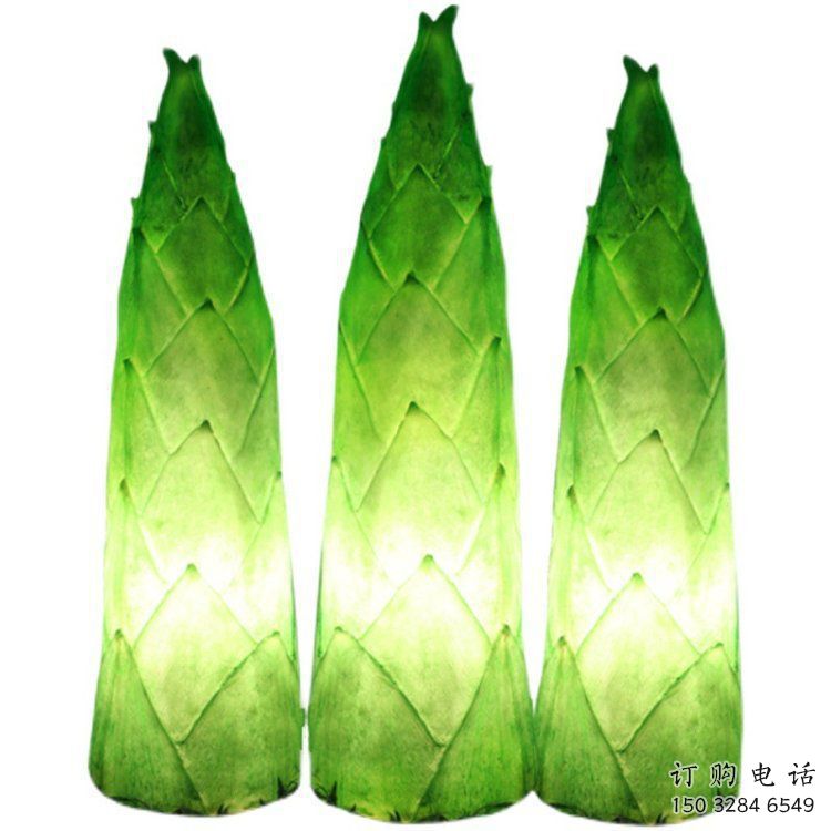 竹筍雕塑生產(chǎn)商，地標擺件，玻璃鋼仿真竹筍雕塑生產(chǎn)