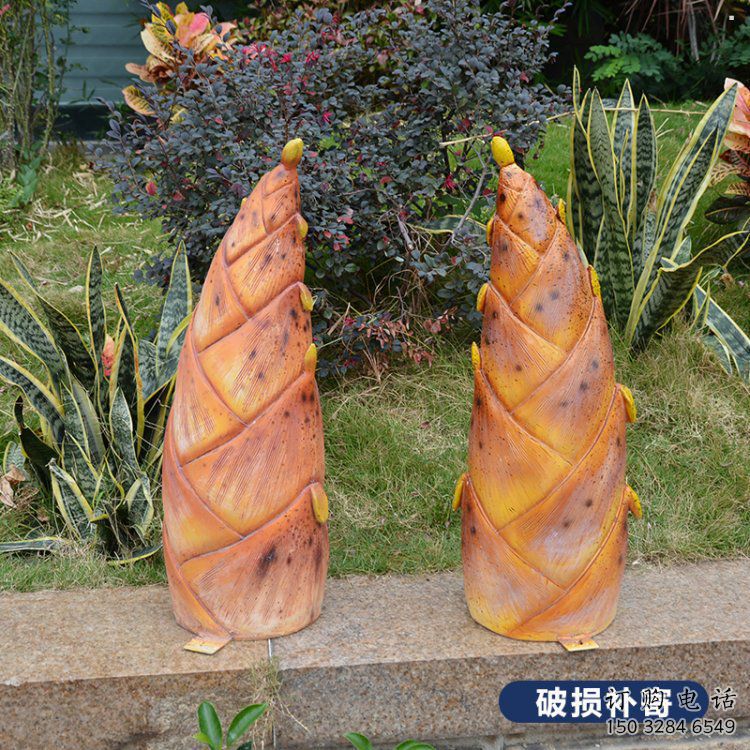 竹筍雕塑指用，多彩藝術(shù)，不銹鋼竹筍雕塑廠家供給