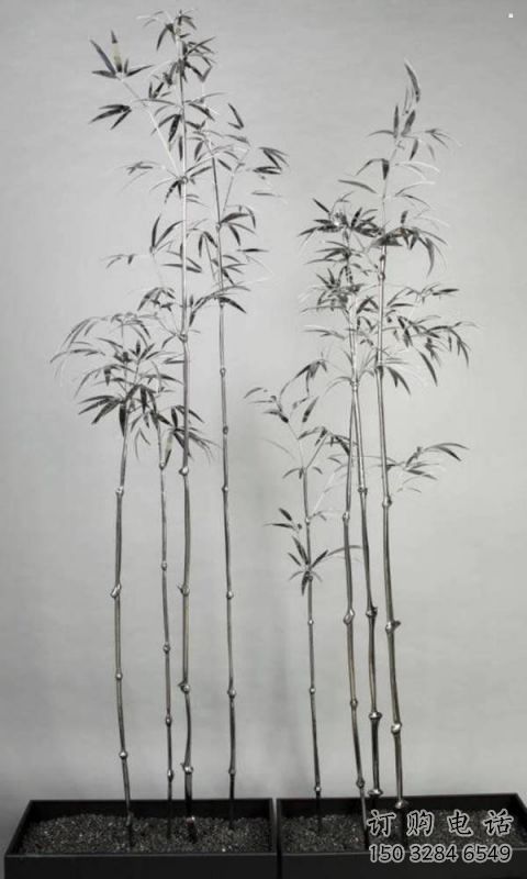 鑄造竹葉雕塑