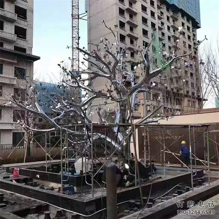 楓樹雕塑精選，室外雕塑，不銹鋼楓樹雕塑預(yù)定