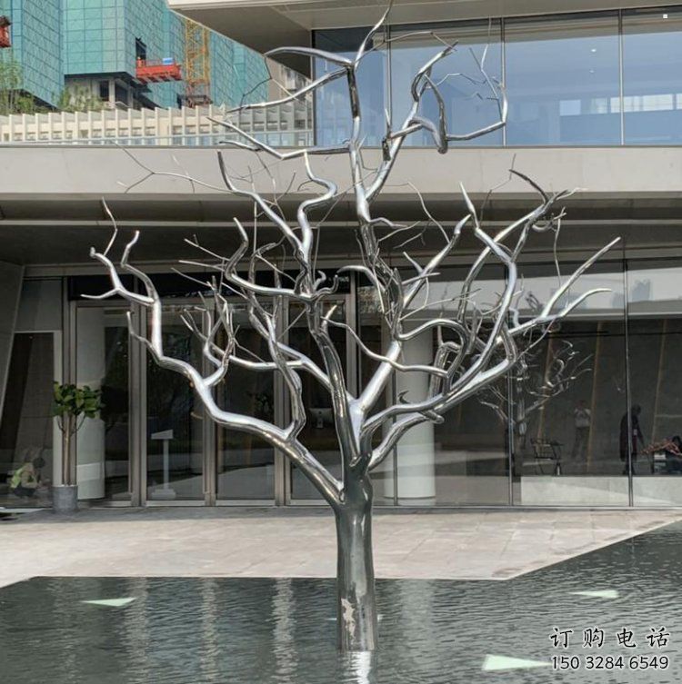 樹干雕塑供給，歐式風(fēng)格，不銹鋼樹干雕塑廠家
