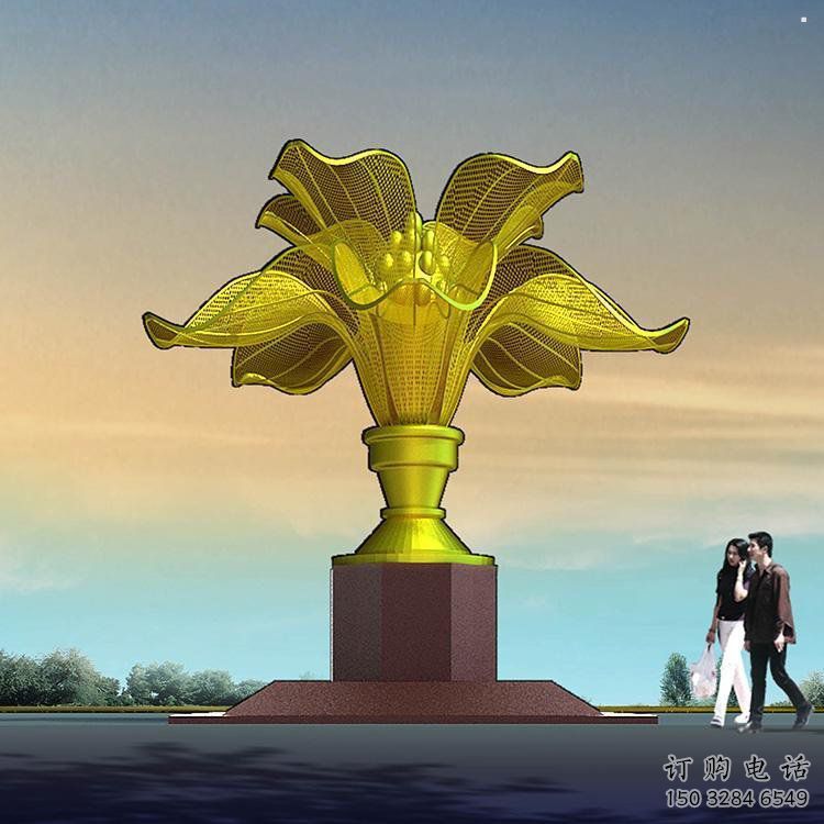 發(fā)財(cái)樹雕塑服務(wù)商，街道標(biāo)識(shí)，發(fā)財(cái)樹雕塑定制廠家
